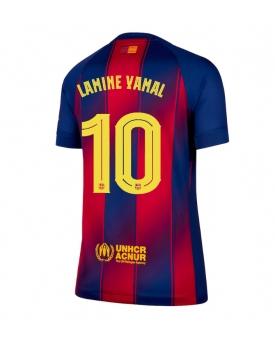 Billige Fotballdrakt Barcelona Lamine Yamal #10 Replika Hjemmedrakt Dame 2025-26 Kortermet